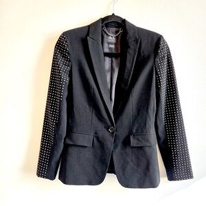 A/X ARMANI EXCHANGE I 0 (XS) Studded Blazer Jacket I black